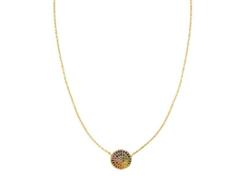 Circle Rainbow Necklace