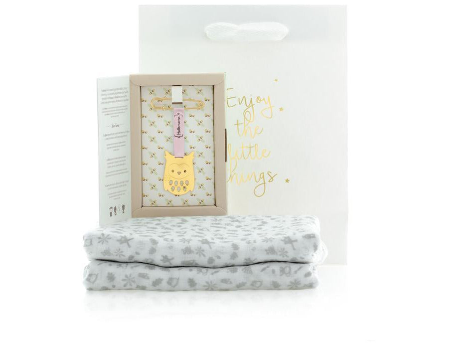 Baby Gift Set | Owl Stroller Charm