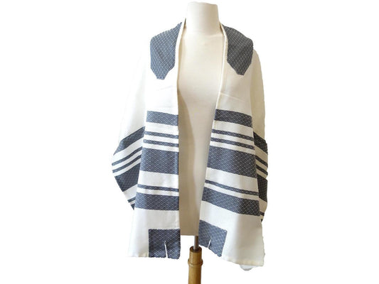 Gray Woven Tallit