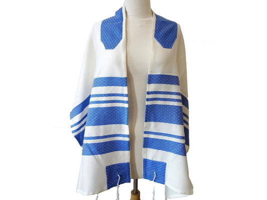 Royal Blue Woven Tallit