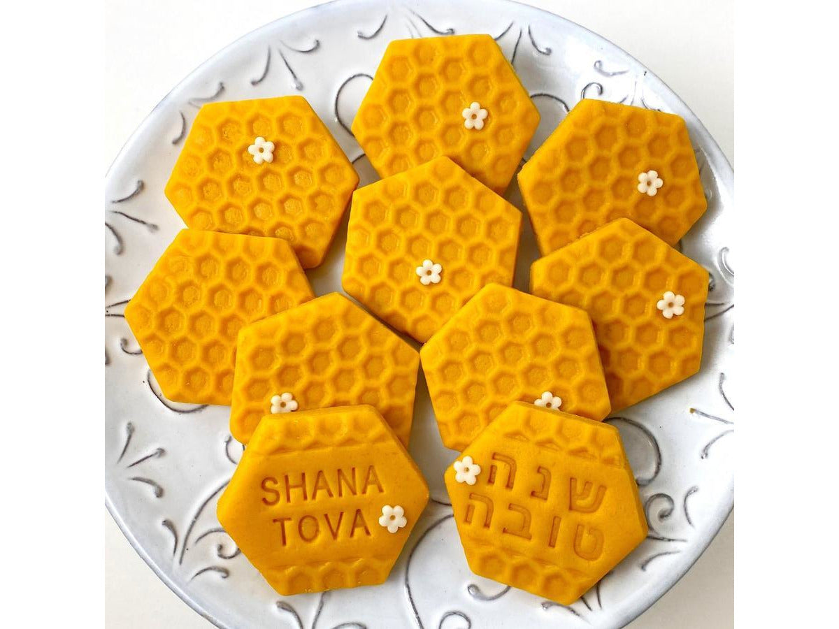 Marzipan Shana Tova honeycomb greetings