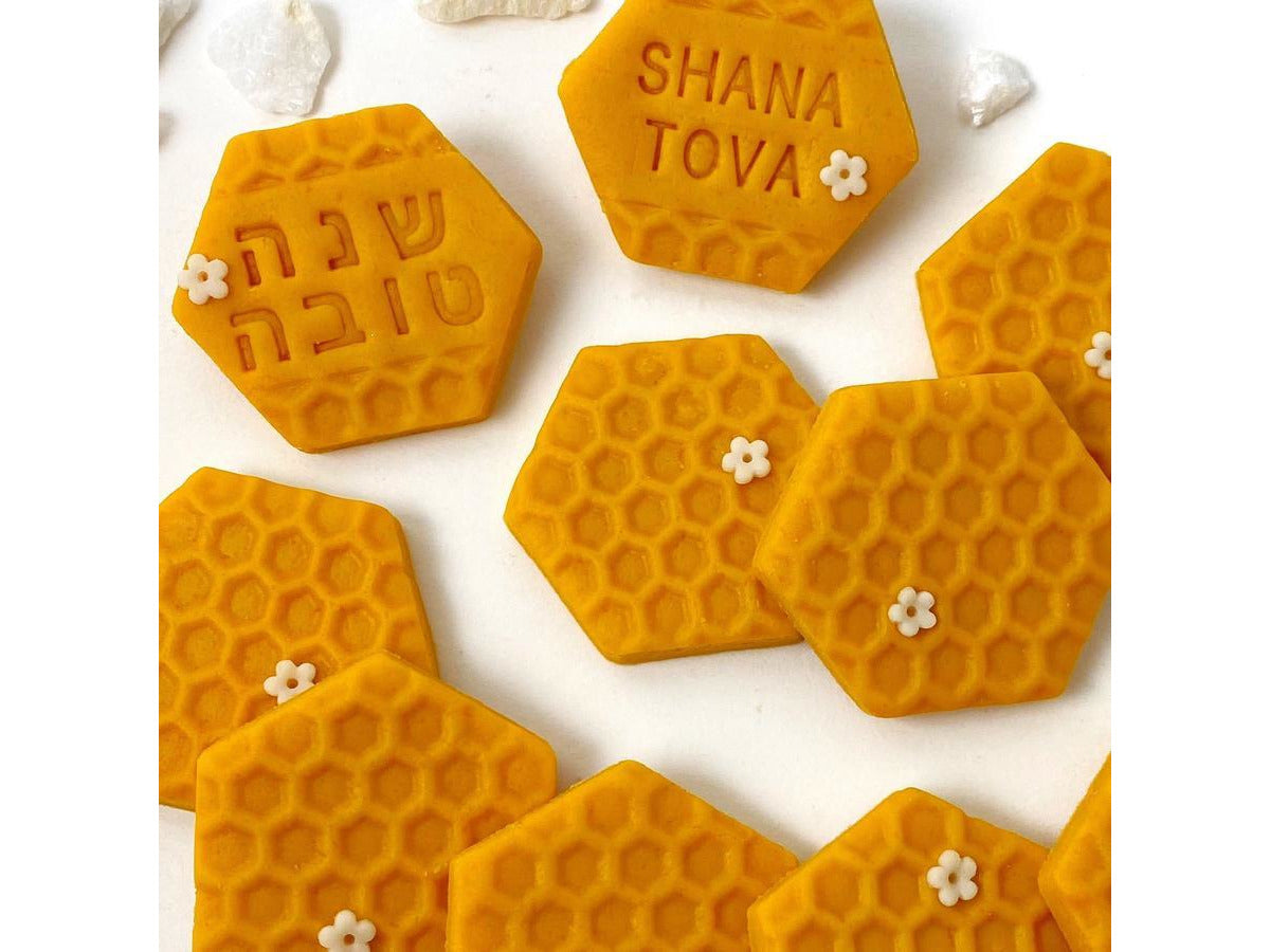 Marzipan Shana Tova honeycomb greetings